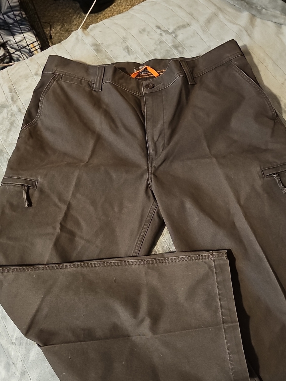 Dockers Men's Dark Brown Cargo Pants with Utility Pockets